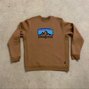 Patagonia Fitz Roy Uprisal crewneck Sweatshirt brown XL